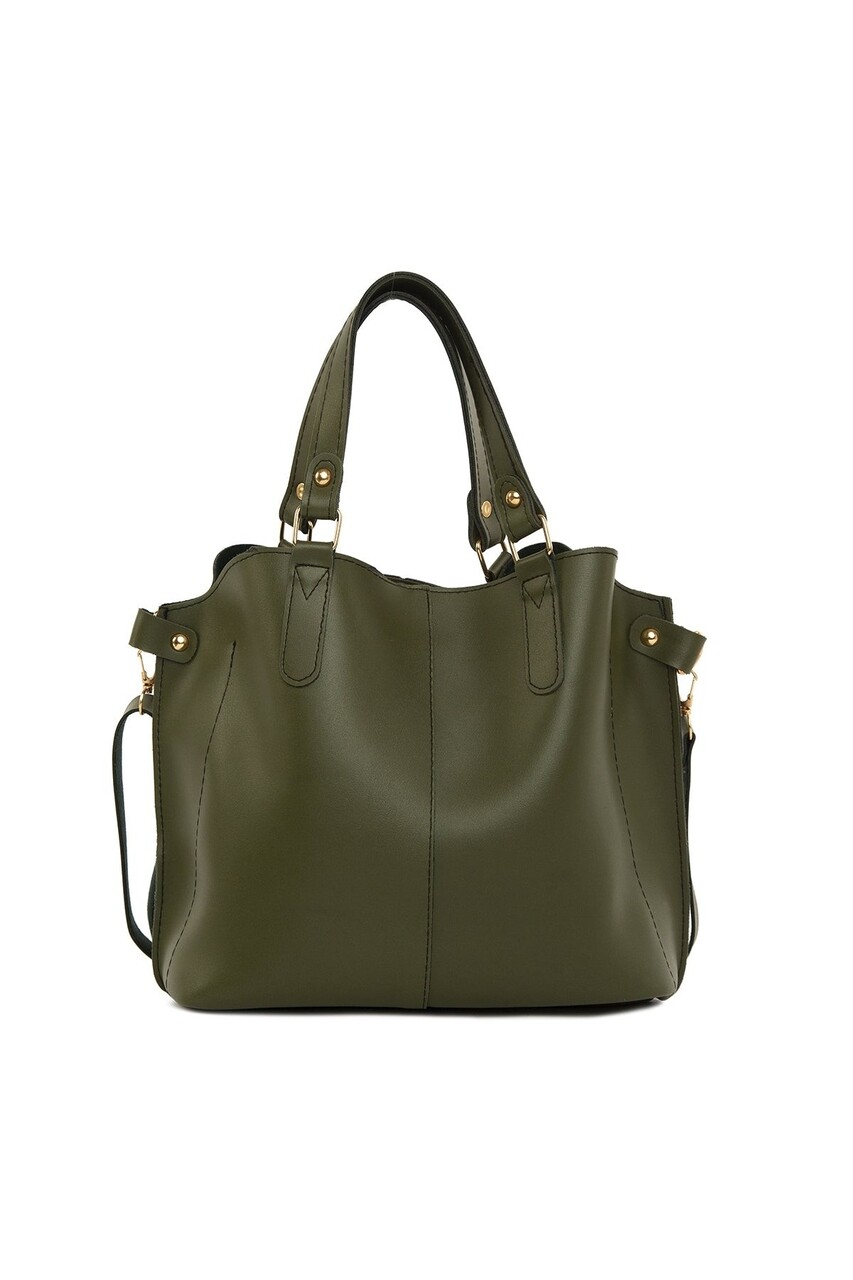 Geanta, Bagmori, 2918 - 45237 - Khaki, piele ecologica, kaki - imagine 5